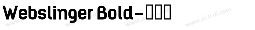Webslinger Bold字体转换